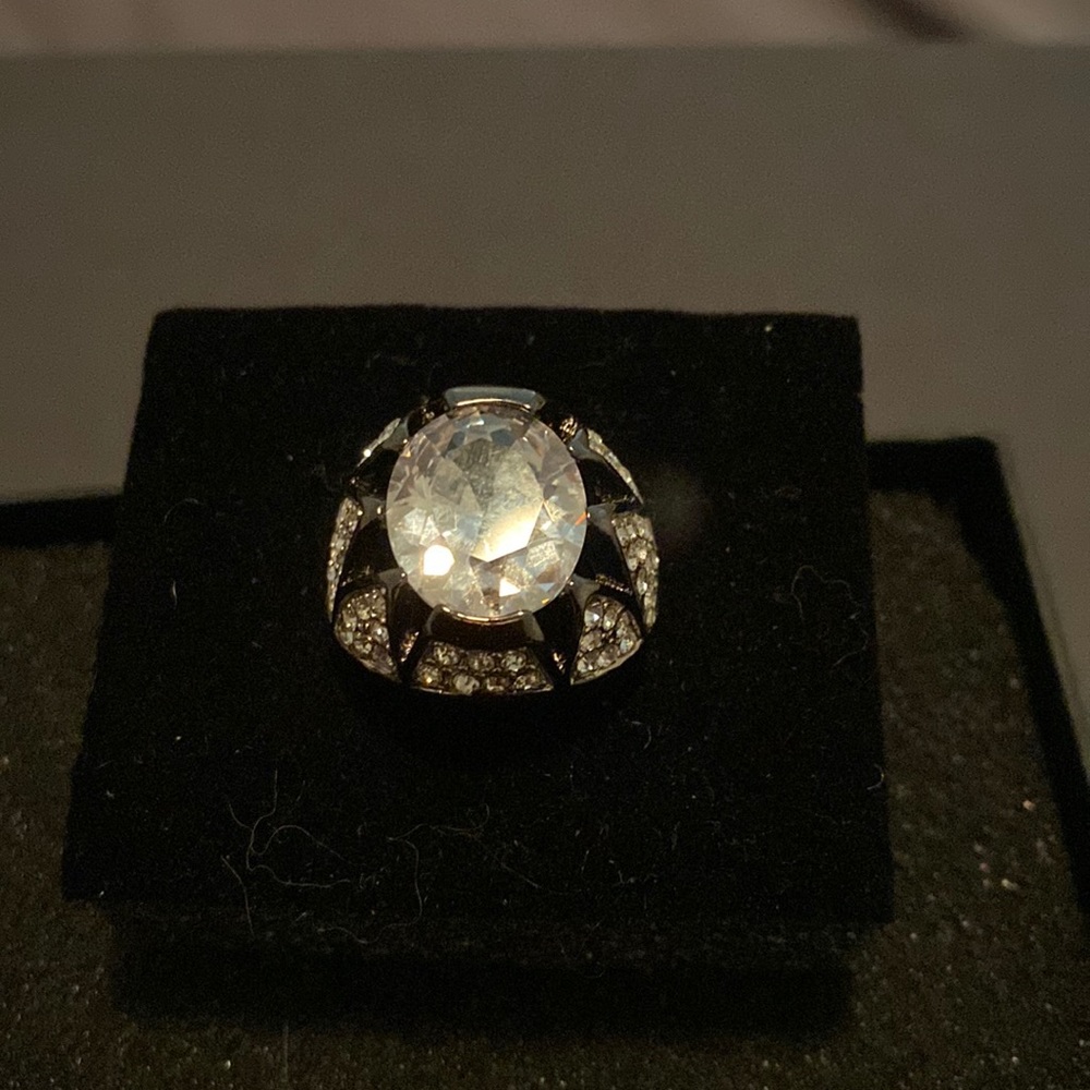 Crystal Statement Ring - image 1